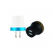 Dual USB light  weight travel charger