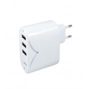 3 USB ports travel charger